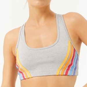 Forever 21 High Impact Rainbow Sports Bra